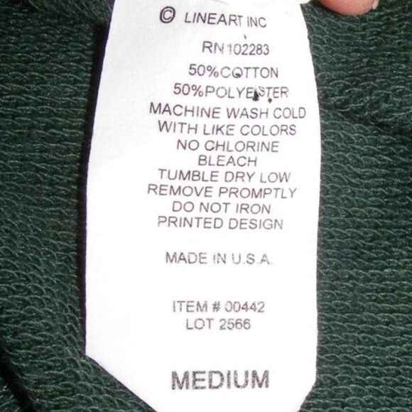 GIRL SCOUTS Track Jacket, Youth M, Zipper, Side pockets, Green, Small Logo - Picture 8 of 8